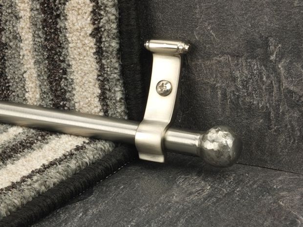 Stairrods blacksmith stainless steel||golden homepride fitted stair rod, brushed brass||golden royal stair rods|wooden and brass front fix stair rods