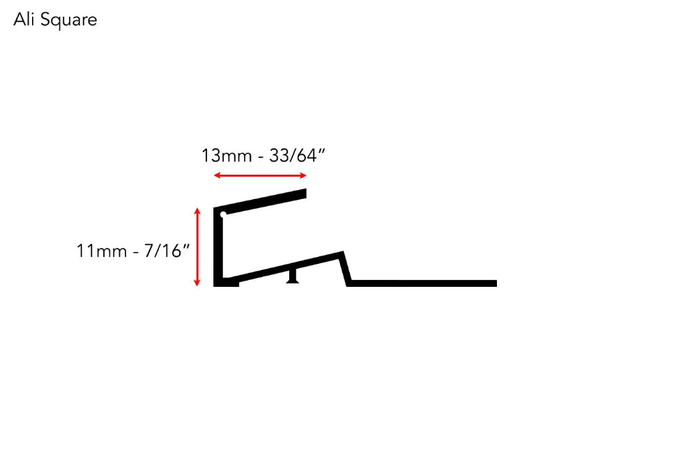 Aluminium Square - Bronze