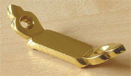 SOLID BRASS Triangular Front-fix Brackets for FITTED CARPET Stair Rods