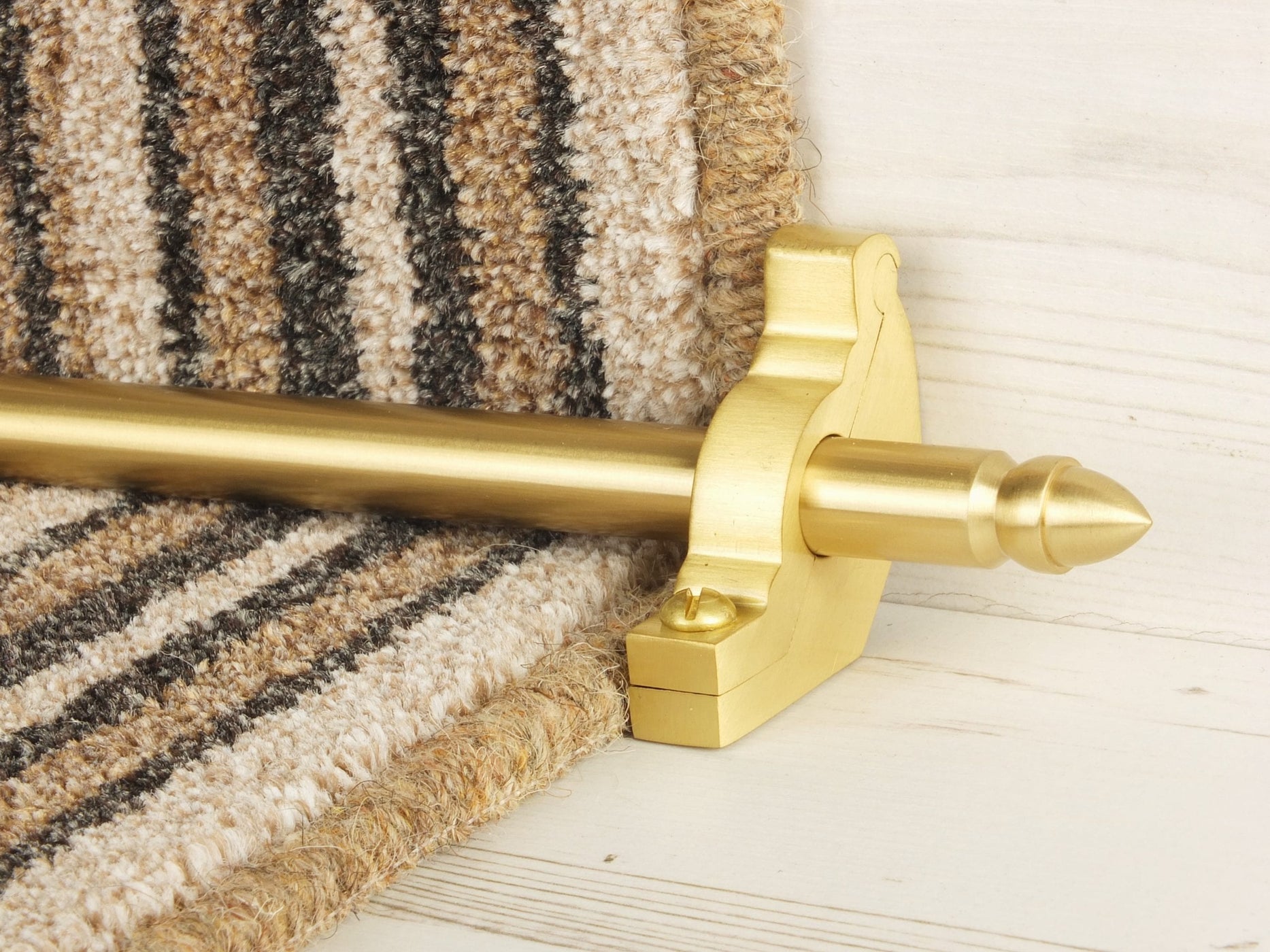 Lancaster Stair Rods - Brass Finish | Stair Rods Direct