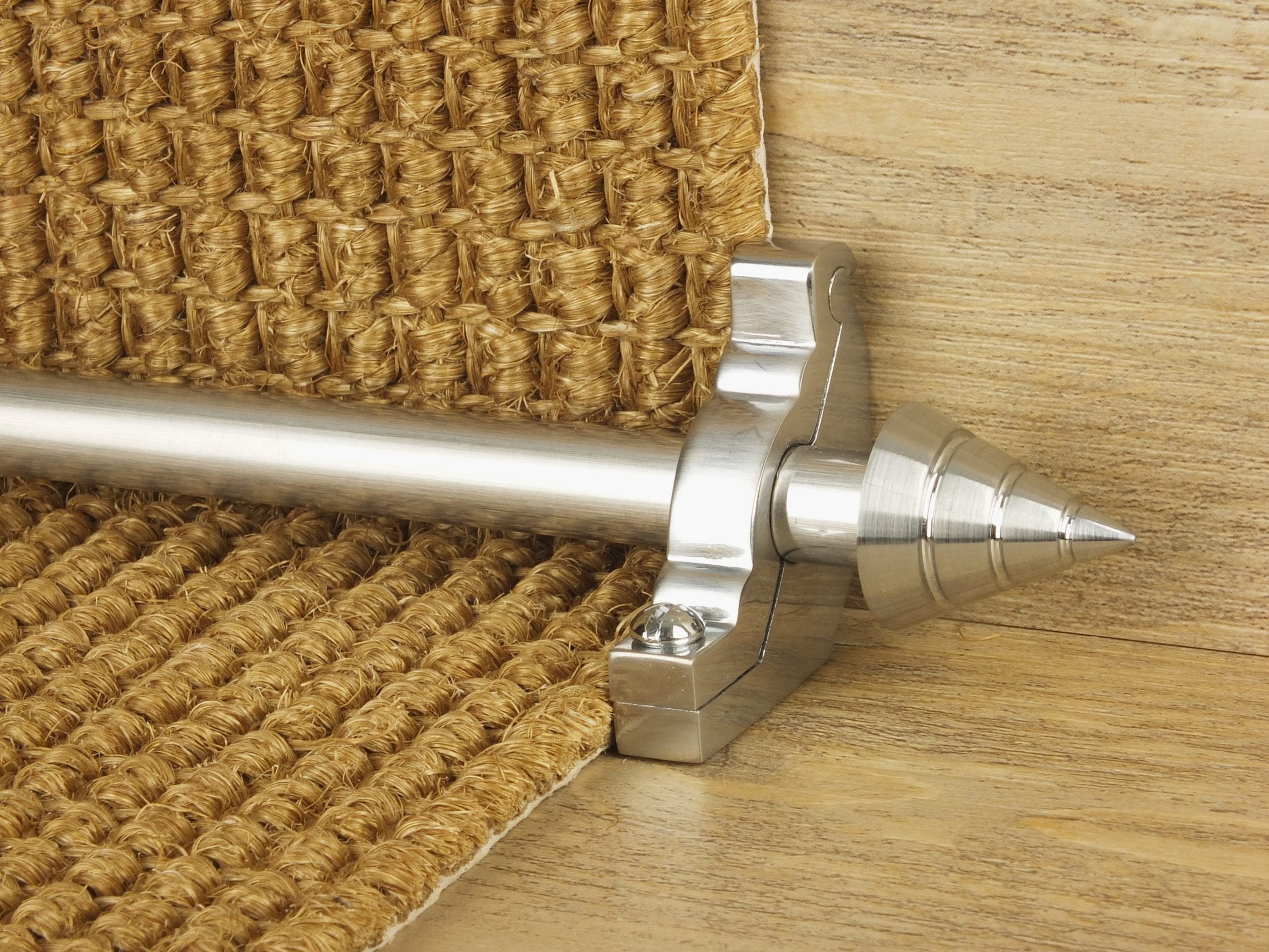 Arrow Stair Rods in Brushed Chrome | Sleek Design for Modern Stairs
