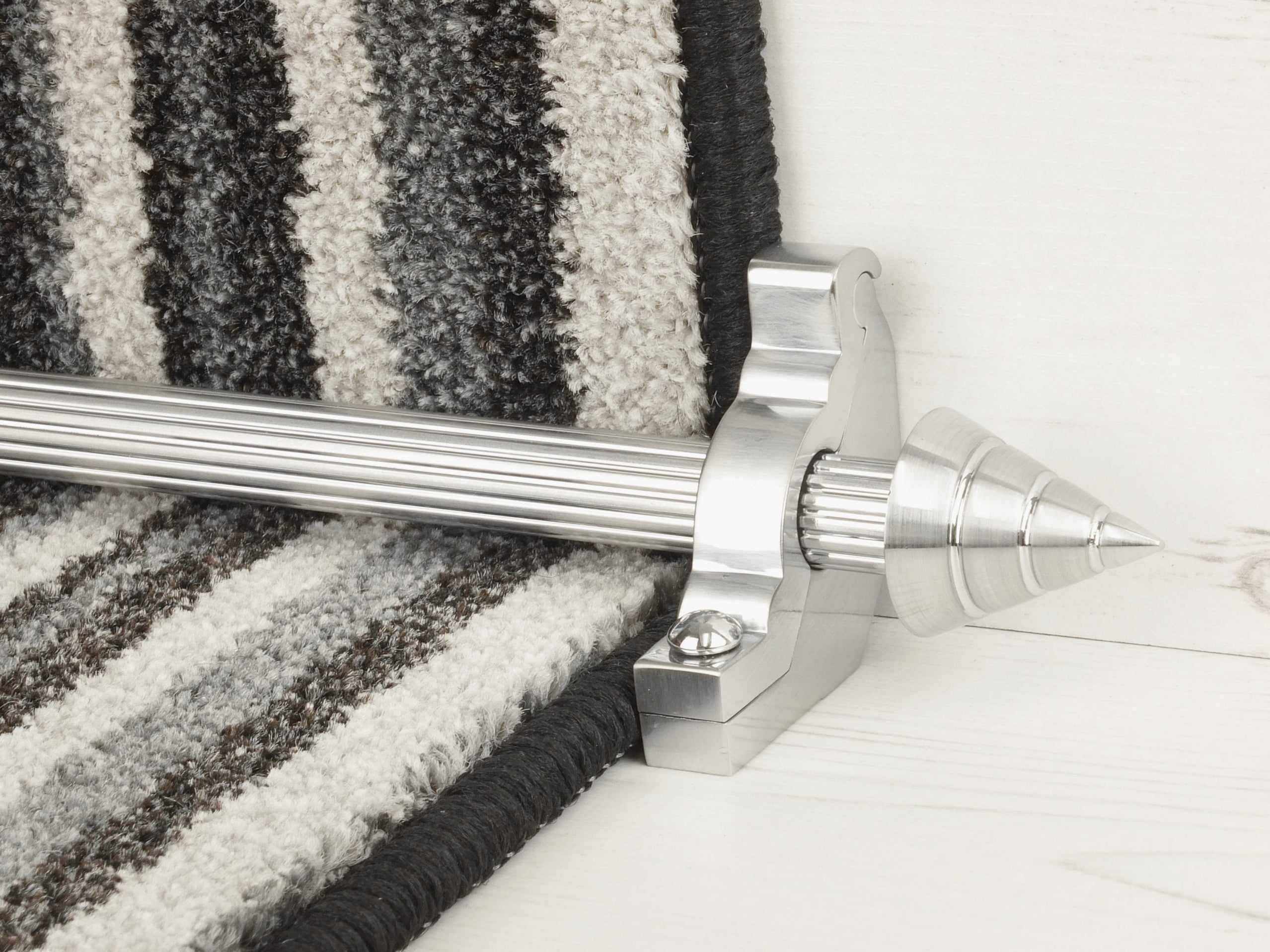Arrow Stair Rods in Brushed Chrome | Sleek Design for Modern Stairs