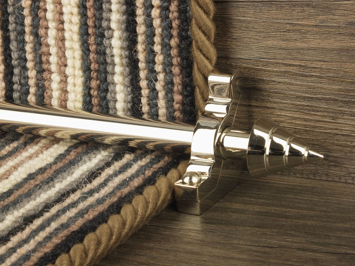 Arrow Stair Rods in Polished Nickel | Decorative Stair Runner Rods
