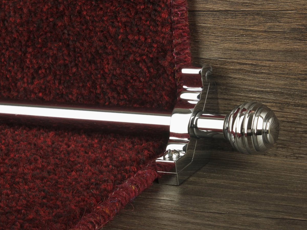 Triangular Stair Rods Sphere Stair Rods in Chrome | Premium Staircase Decoration