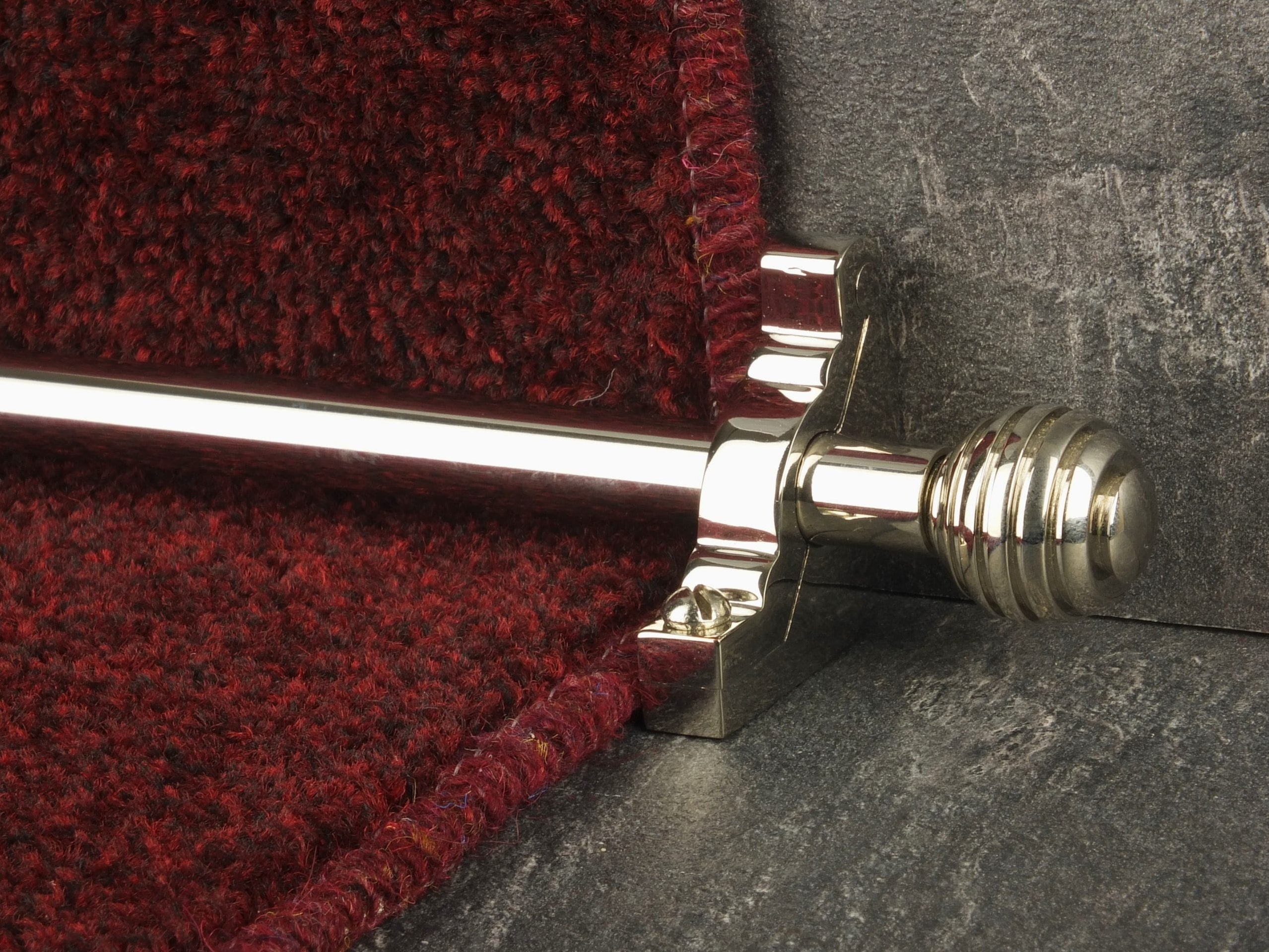 Sphere Stair Rods - Contemporary Polished Nickel Finish
