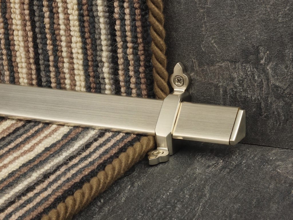 Vue Stair Rods in Satin Nickel | Premium Staircase Decoration