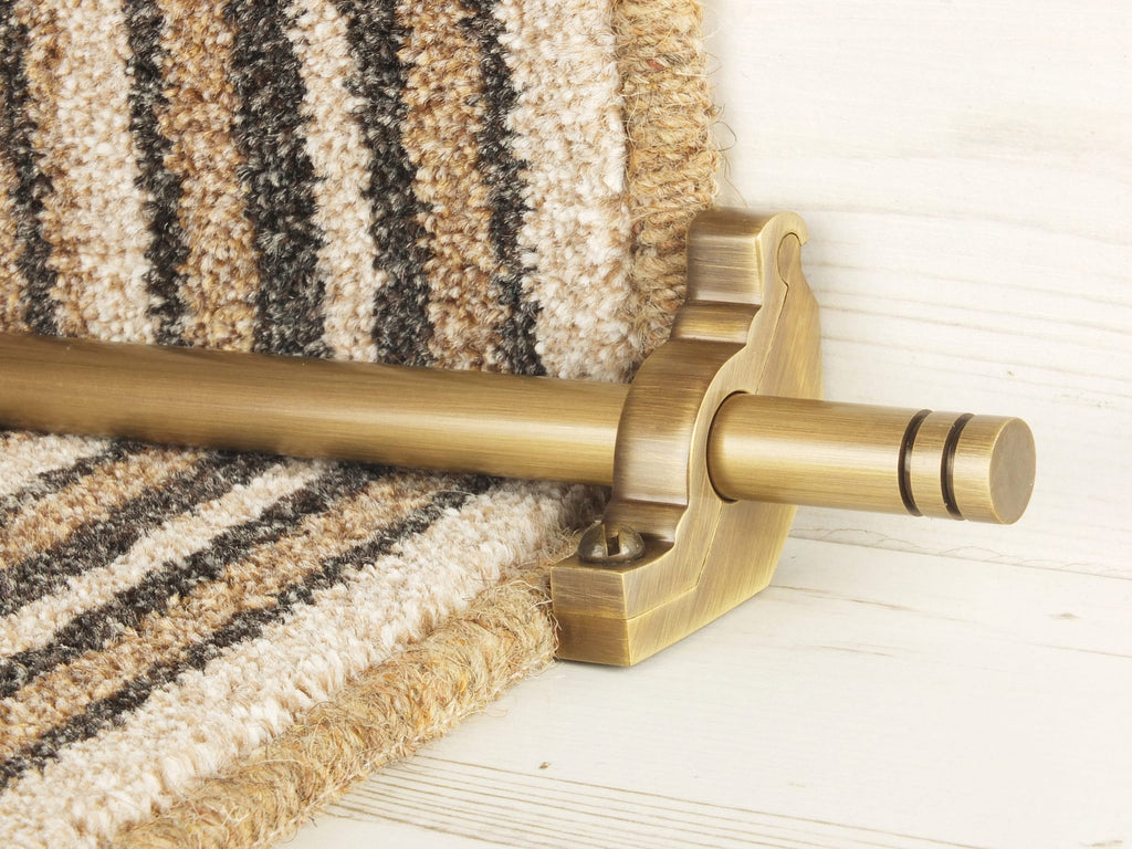 Old Sliding Rods Antique Brass Stair Rods | Stair-Rods Direct