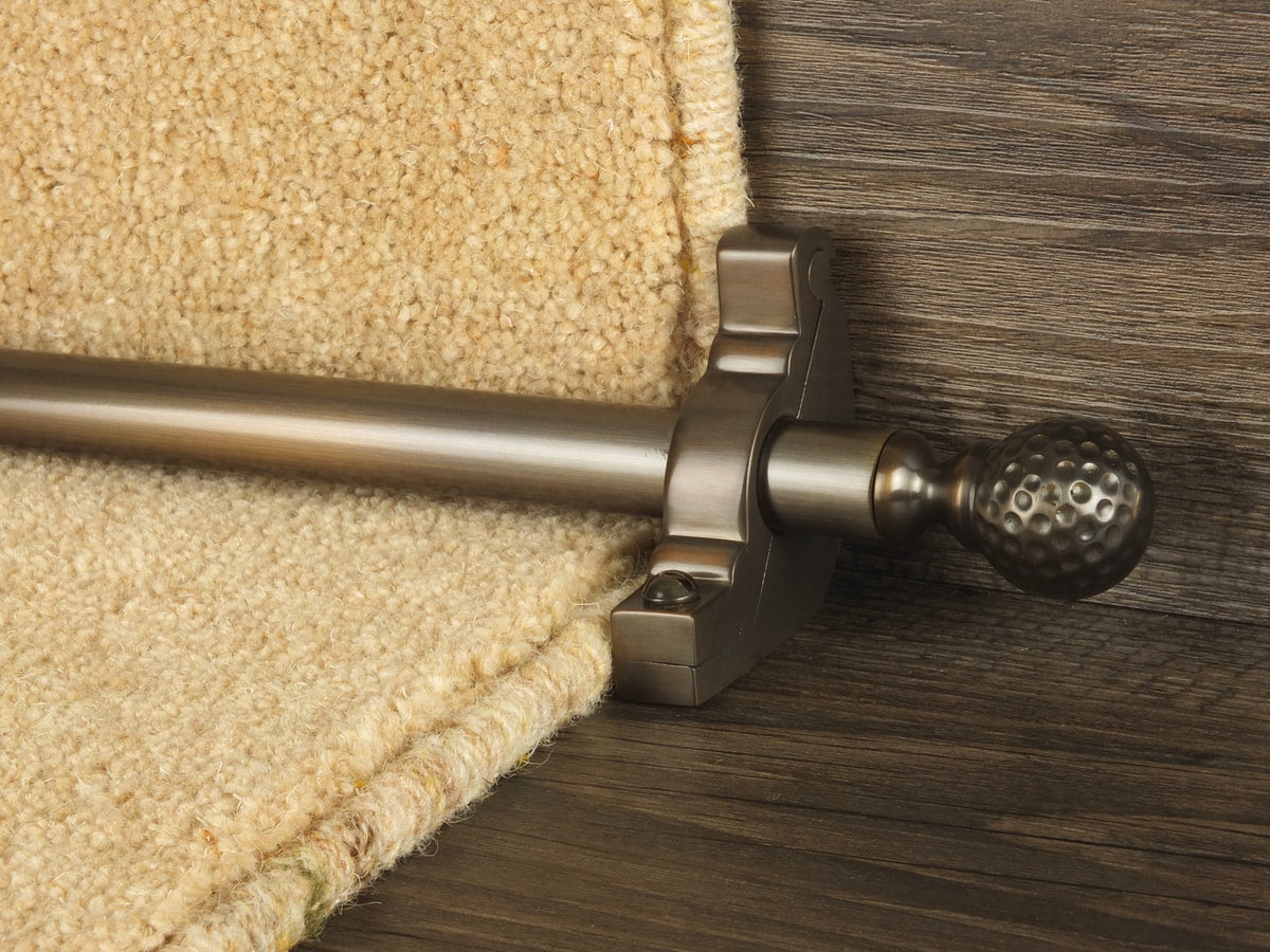 Dune Stair Rods in Antique Bronze | Classic Staircase Accessories