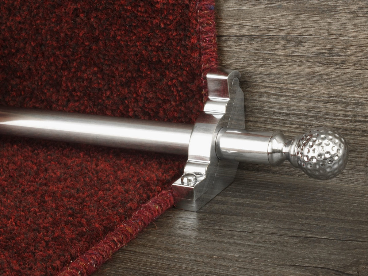 Dune Stair Rods in Brushed Chrome | Quality Staircase Accessories