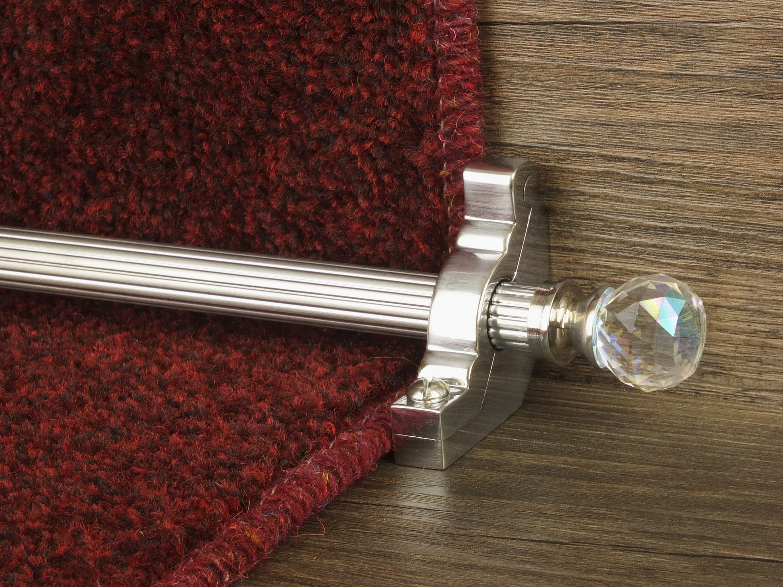 Rainbow Stair Rods in Brushed Chrome | Decorative Stair Accessories