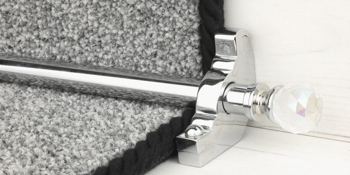 Rainbow Stair Rods in Chrome | Premium Staircase Decoration