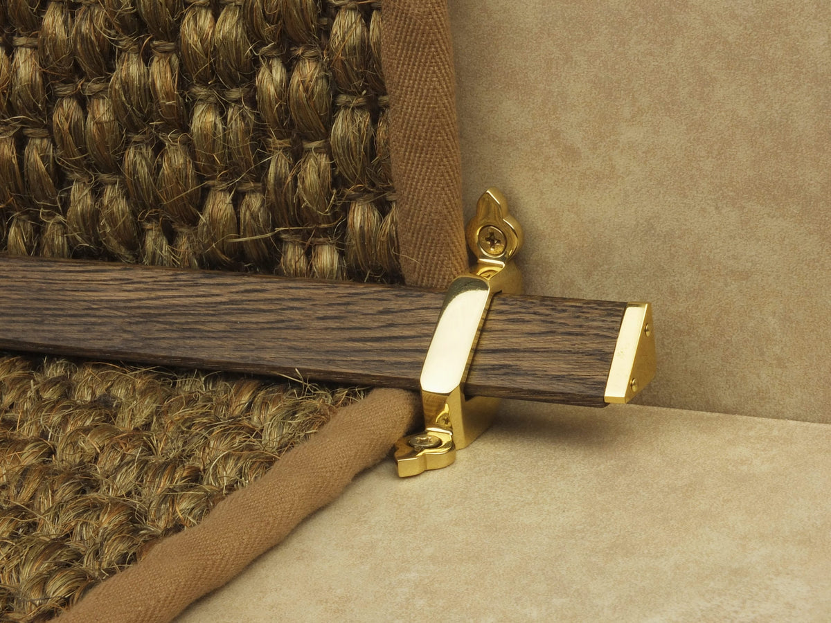 Renovator's Supply 13 Pairs Carpet Clip Stair Holders Solid Brass