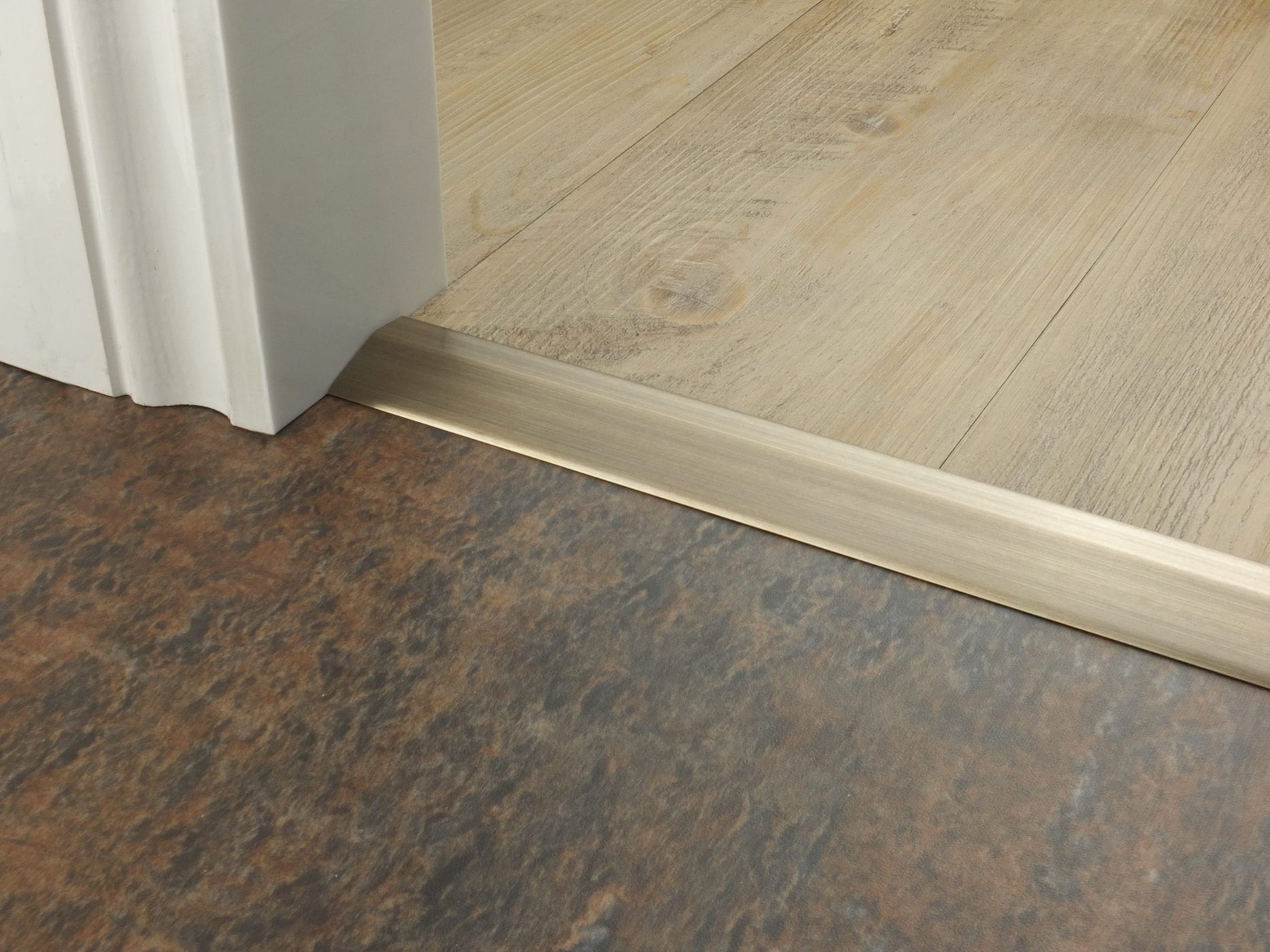 Braised Ramps Premier Ramps in Antique Brass | Sloped Trim for Uneven Flooring