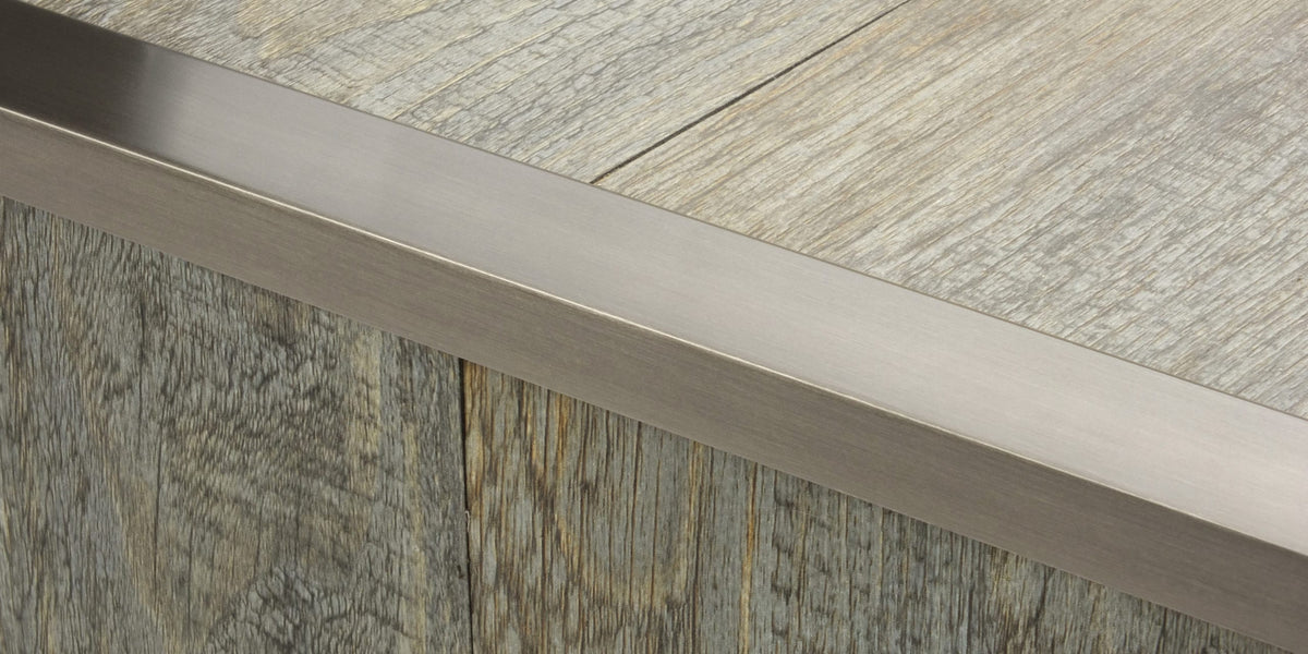 Premier Big Lip Angle Edge in Pewter | Quality Door Threshold Strips