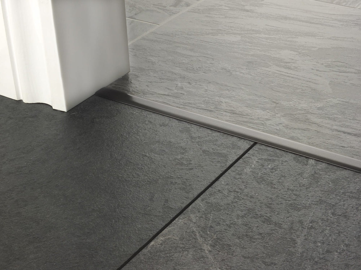 Premier T-Bar Thresholds in Pewter | Seamless Join for Hard Floors
