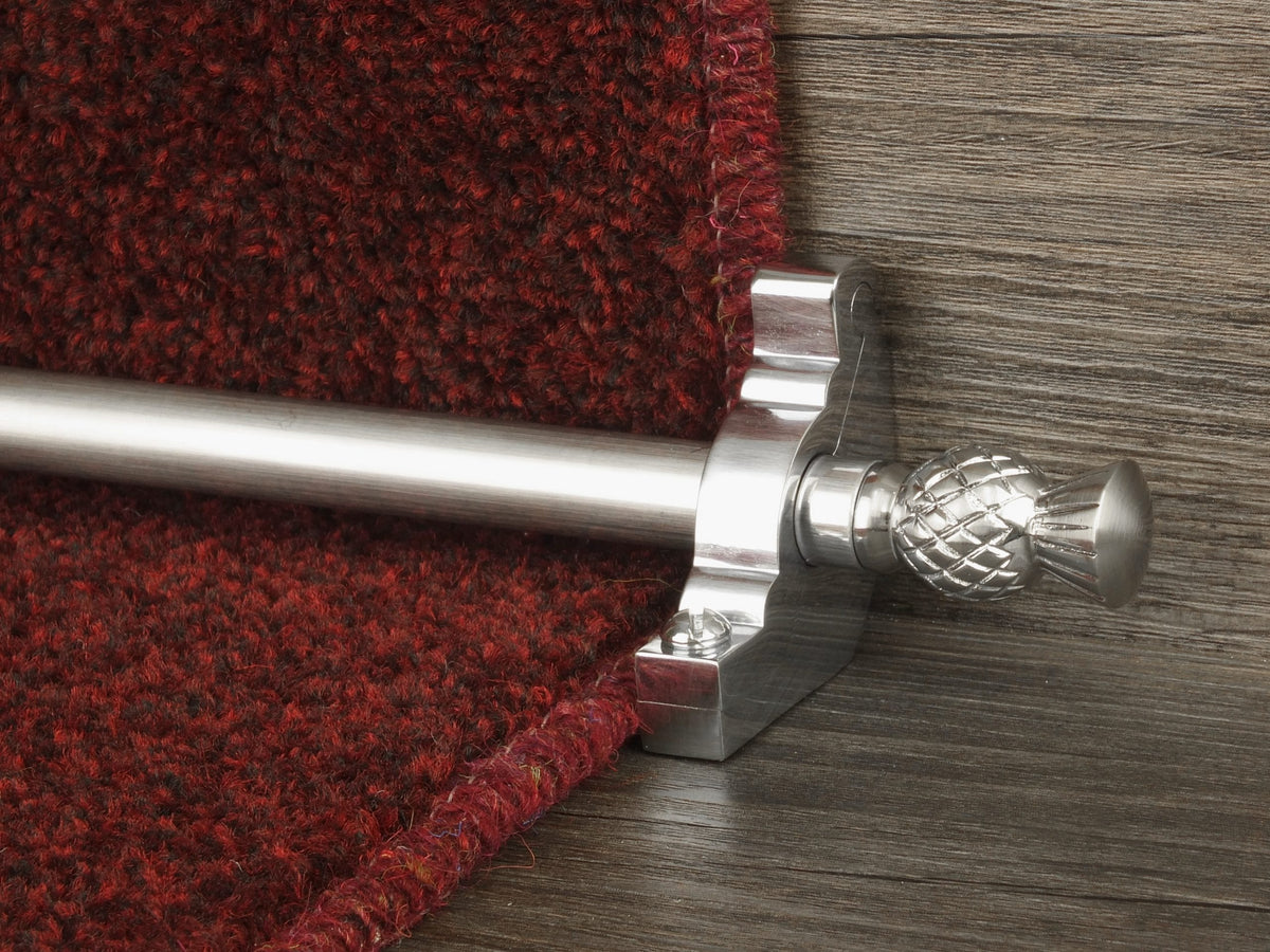 Arran Stair Rods in Brushed Chrome | Premium Staircase Decoration