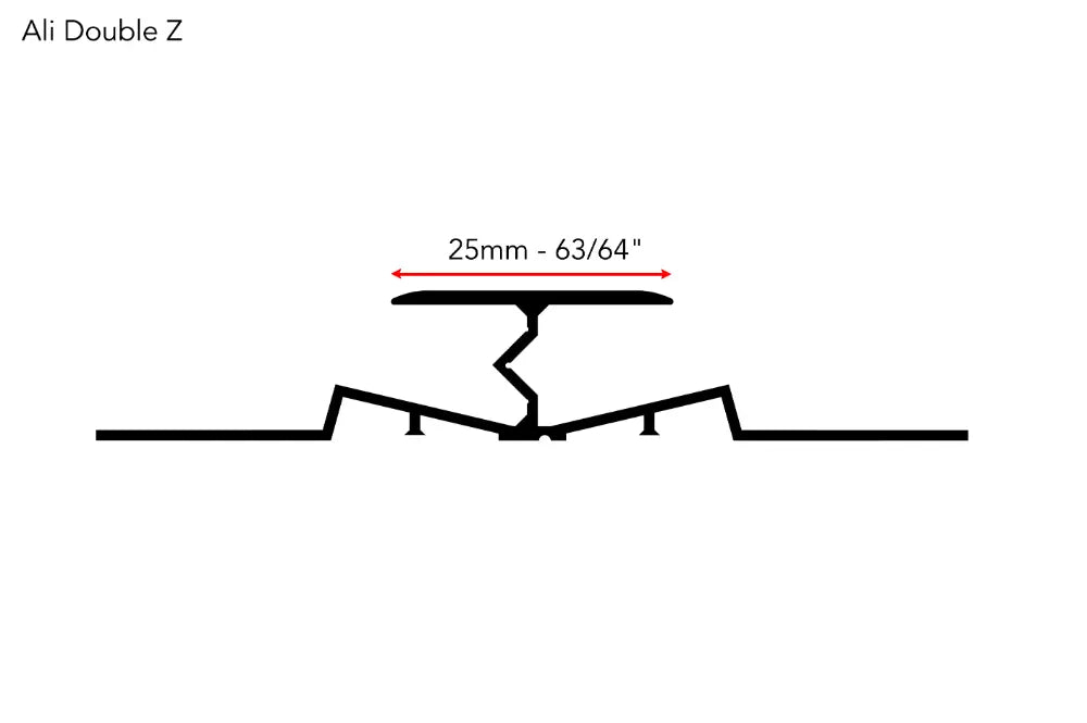 Aluminium Double Z - Chrome