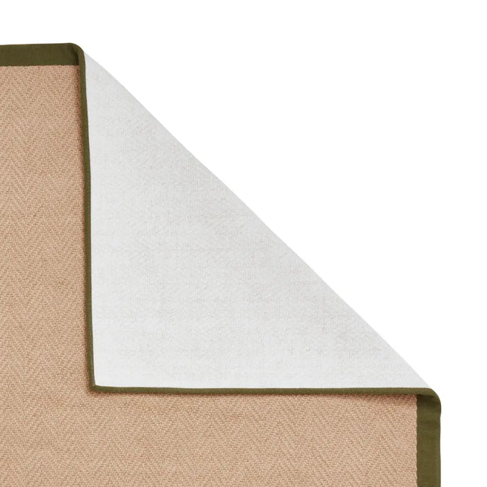 Stair Runner Portland Jute Border - Green