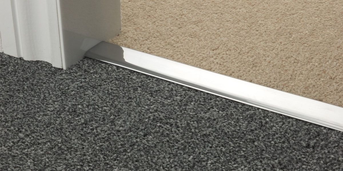 Premier Double Z13 Trim in Brushed Chrome | Seamless Floor Join Trims