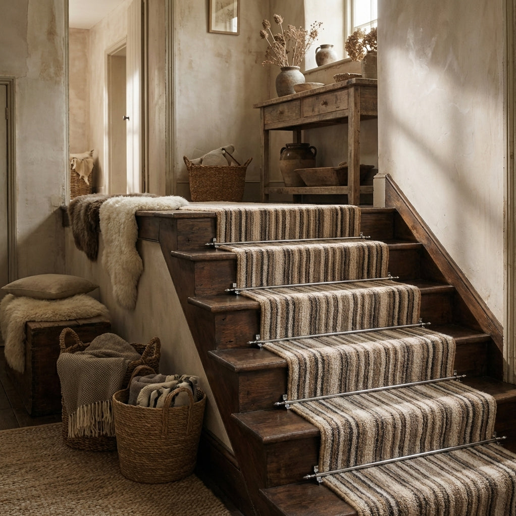 Homepride Stair Runner Rods in Chrome | Premium Staircase Decoration