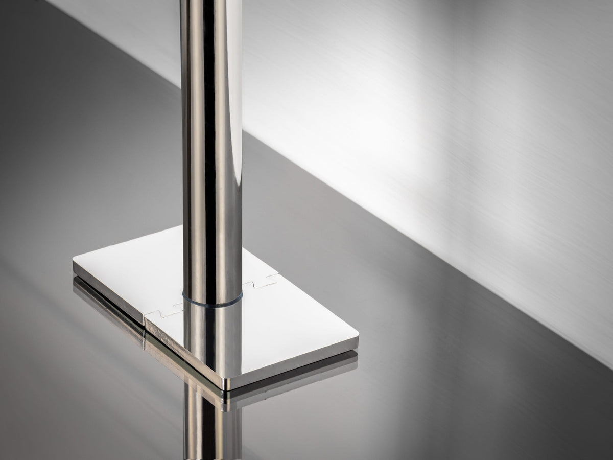 Oblong Radiator Pipe Collar - Chrome | Stair Rods Direct